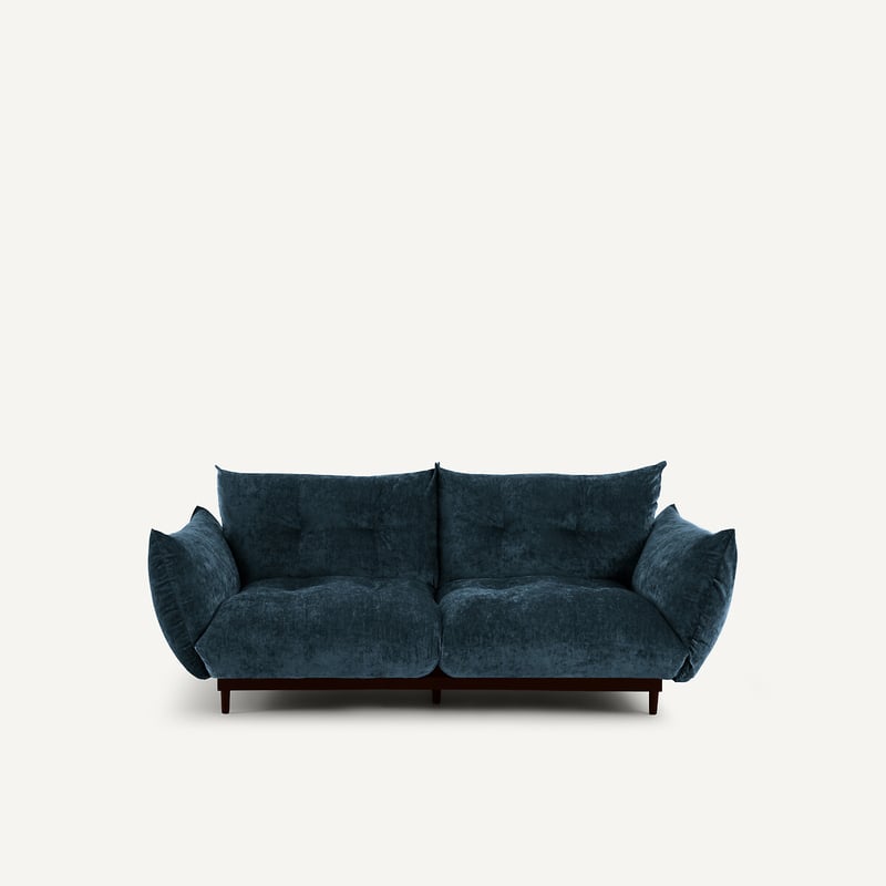 Am.pm Kompaktes Sofa, 3-sitzer, Aus Gemischtem Velours, Vitoria