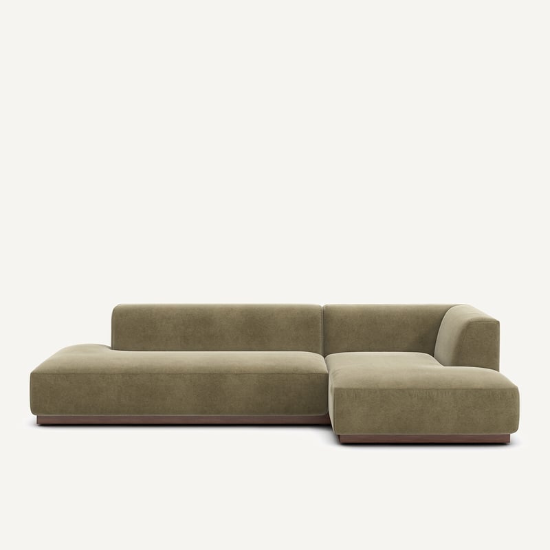 Am.pm Gerades Ecksofa Xl In Leinenvelours, Jacopo