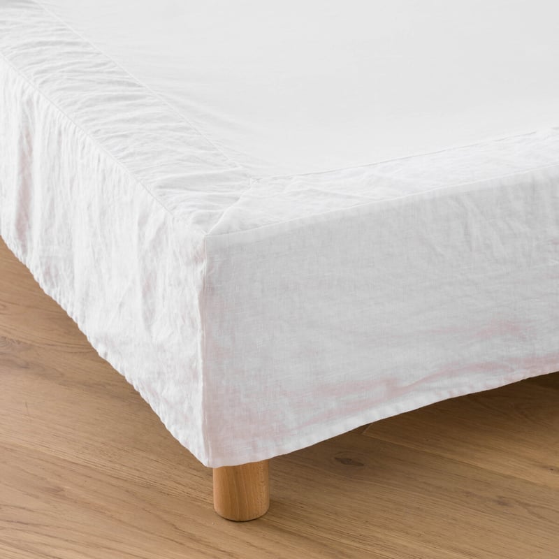 Betthusse Abella In Kurzer Form, Gewaschenes Leinen, Uni