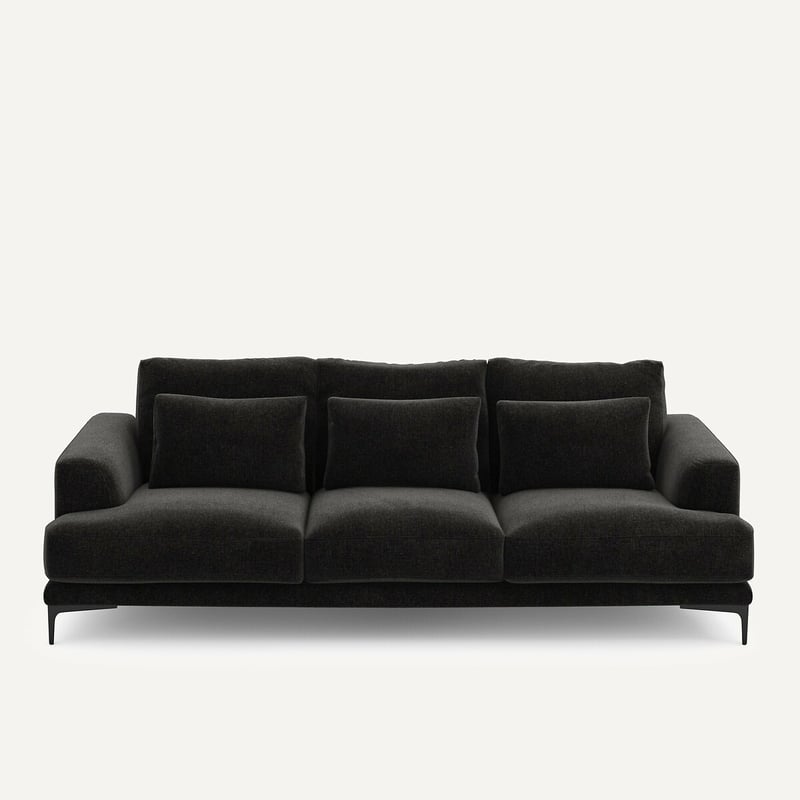 Am.pm 4-sitzer-sofa Aus Chenille-velours, Marsile