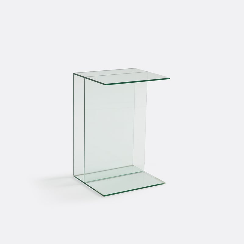 Beistelltisch Aus Gehärtetem Glas, 1 Nische, Livia