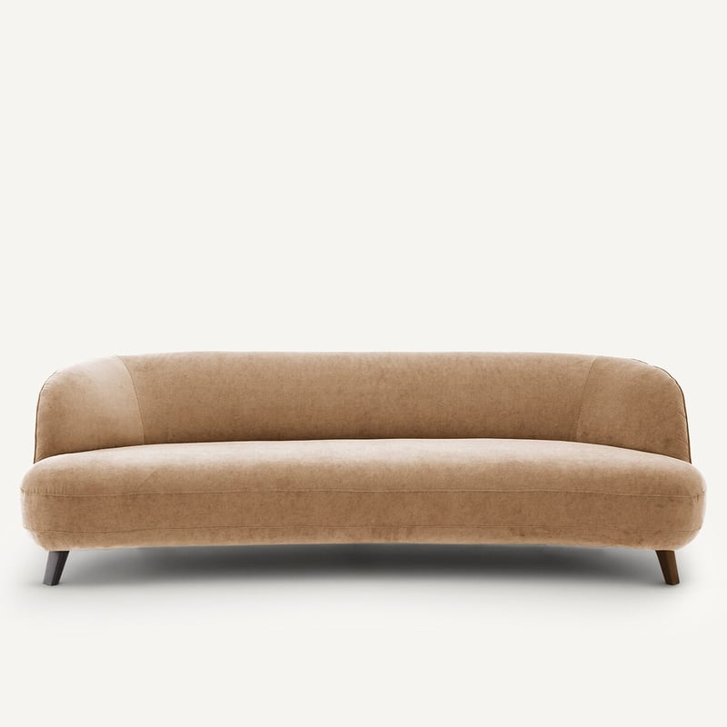 Am.pm X Emmanuel Gallina 5-sitzer-sofa, Stonewashed Velours, Rosebury Design Emmanuel Gallina