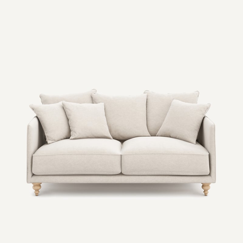 Am.pm Kompaktes 3-sitzer-sofa Aus Meliertem Canvas, Lazare
