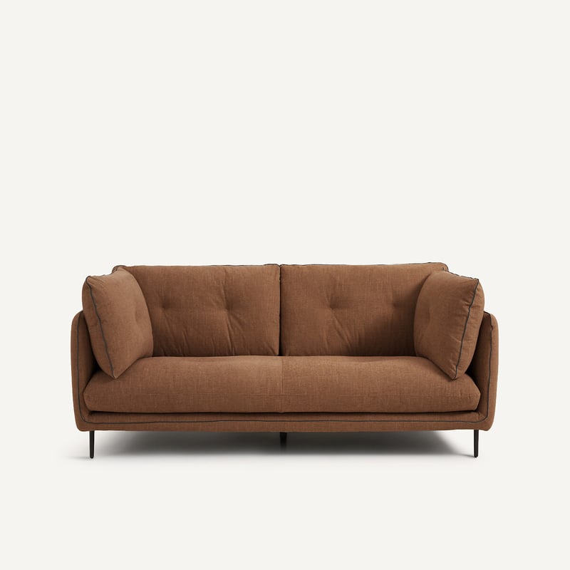 Am.pm Sofa 2p, Leinen Meliert, Botero