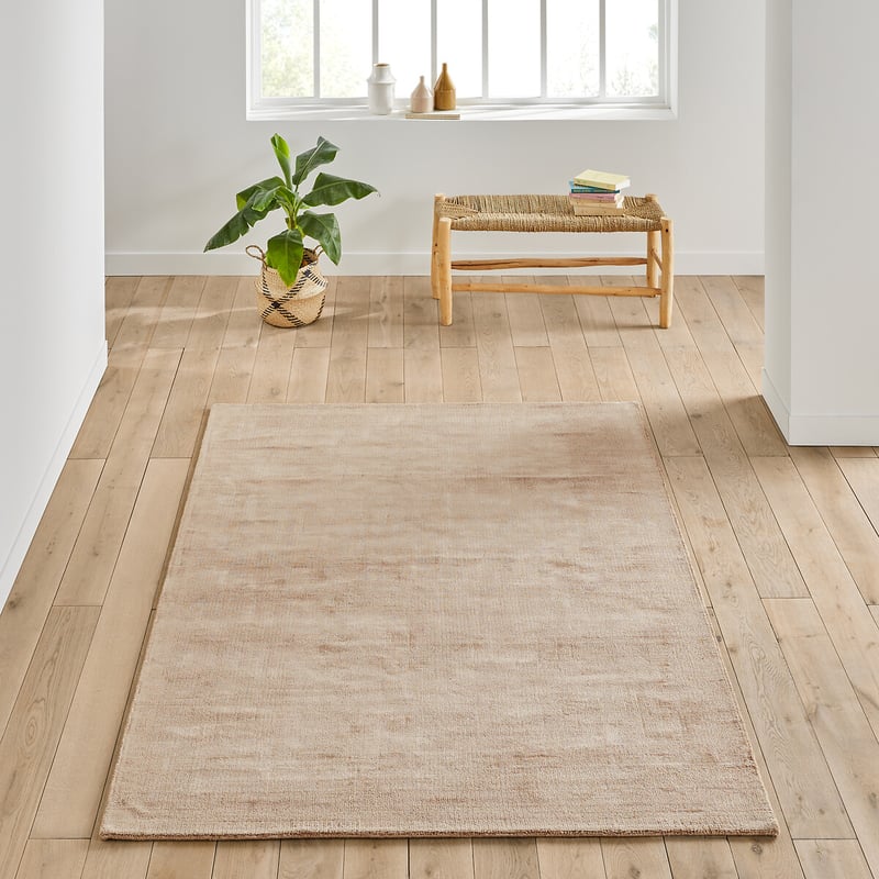 Teppich Izri Aus 100% Tencel™, Handgefertigt, Used-effekt