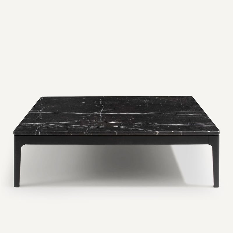Emmanuel Gallina X Am.pm Couchtisch Helda, Schwarzer Marmor Und Massive Eiche, Design Emmanuel Gallina