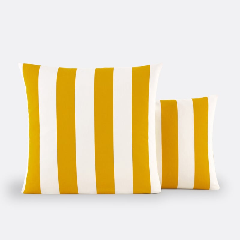La Redoute Interieurs Kissenbezug Hendaye Jaune, Aus Baumwolle