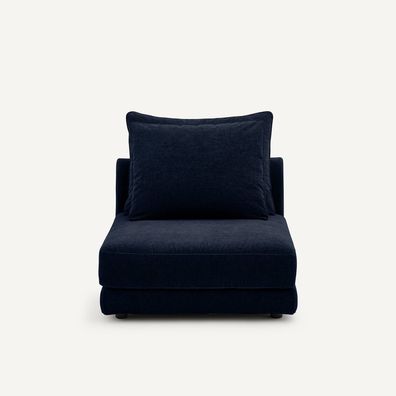 Am.pm Modularer Sessel Aus Chenille-samt, Tiberio