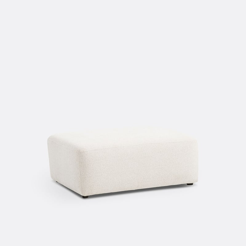 Hocker Aus Polyester, Chenille Meliert, Monica