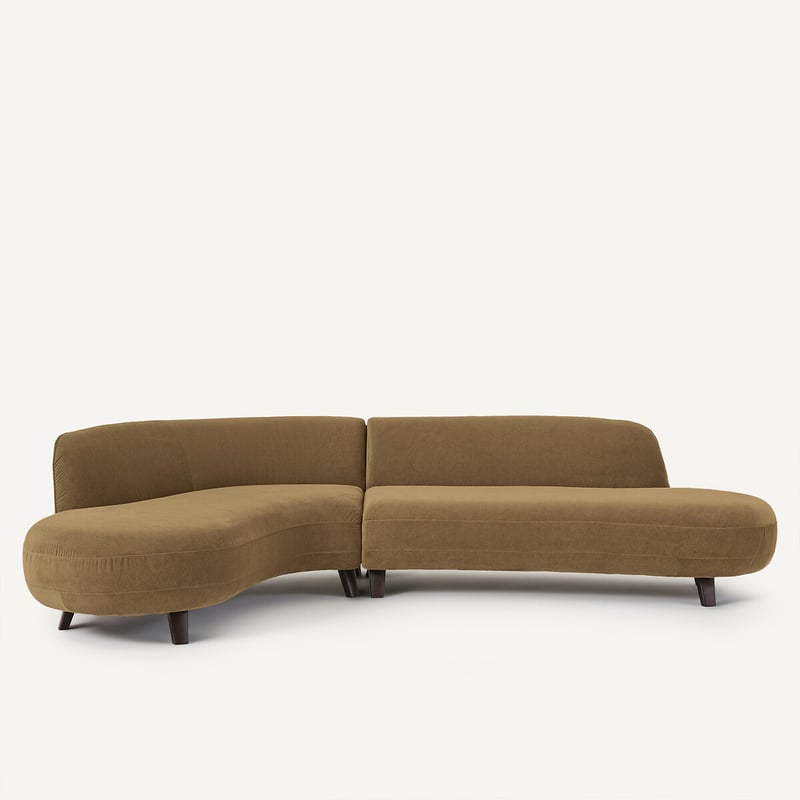 Am.pm X Emmanuel Gallina Ecksofa Aus Leinenvelours, Rosebury, Design Von Emmanuel Gallina
