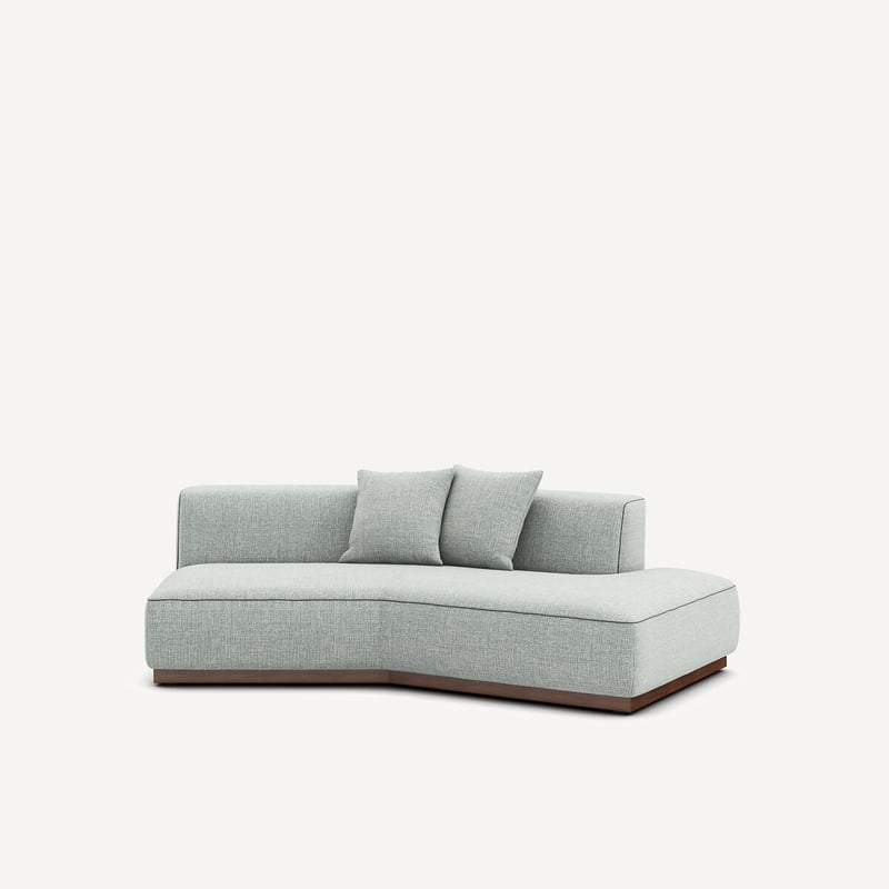 Am.pm Halbes Gerades Sofa Aus Jaspé-stoff, Jacopo