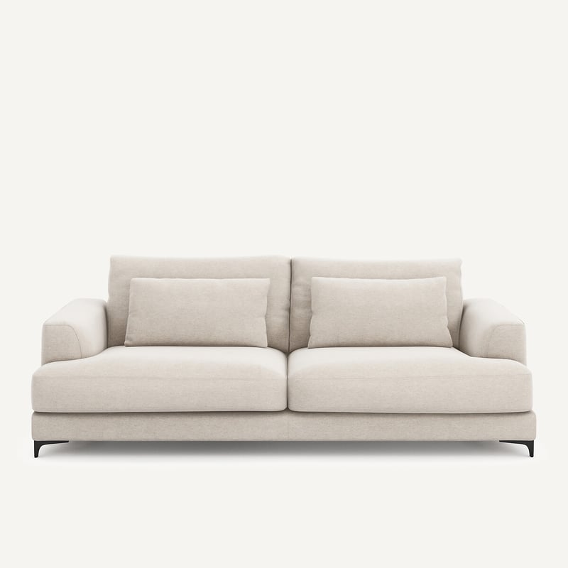 Am.pm 4-sitzer-sofa, Umwandelbar, Aus Meliertem Leinen, Marsile