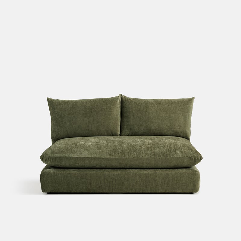 2-sitziges Sitzelement Malo, Für Modulares Sofa, Aus Struktursamt
