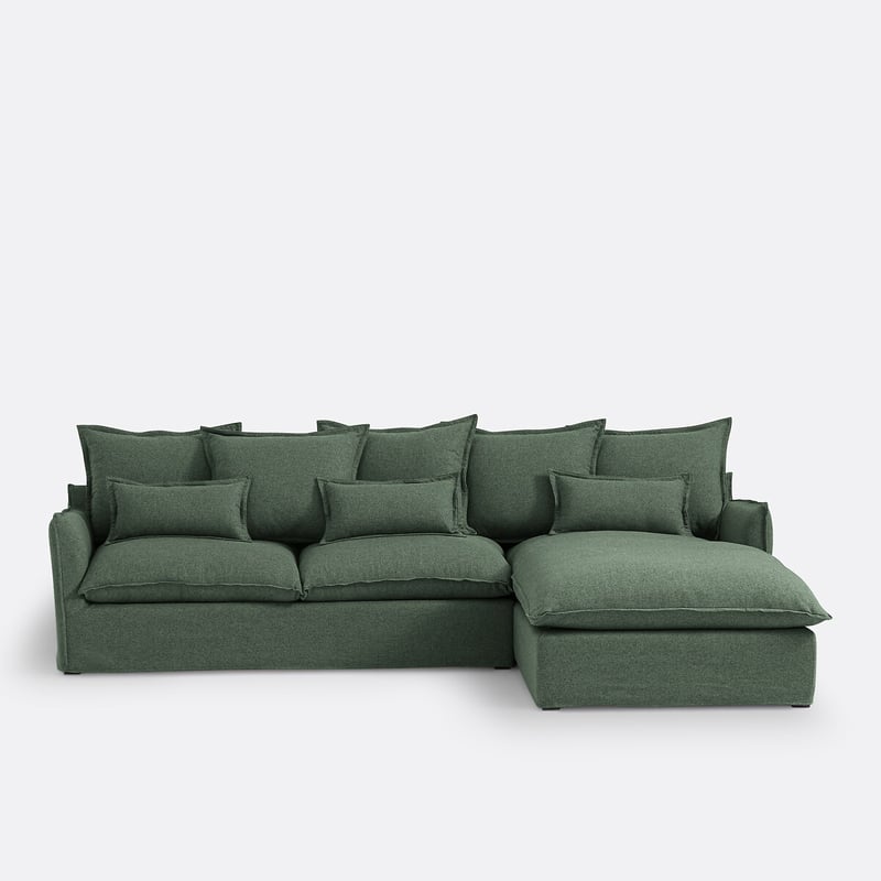 Ecksofa Odna Mit Schlaffunktion, Abnehmbarer Bezug, 4-sitzer, Polyester