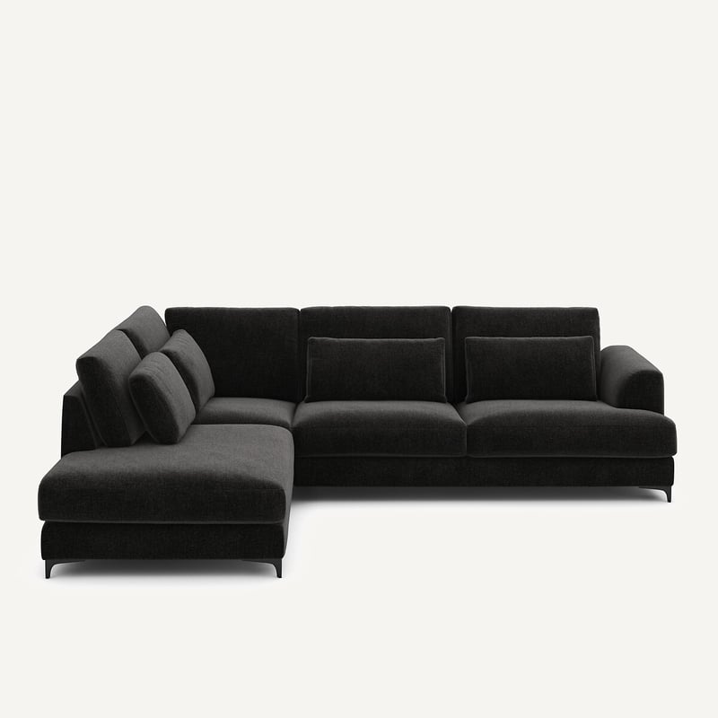 Am.pm Sofa Linke Ecke Conv Velours Chenille, Marsile