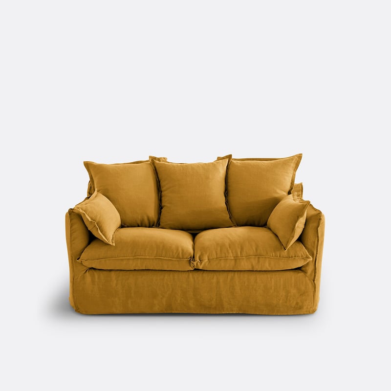 Sofa, 2-, 3-, 4- Oder 5-sitzig, Abnehmbar, Knitterleinen, Odna