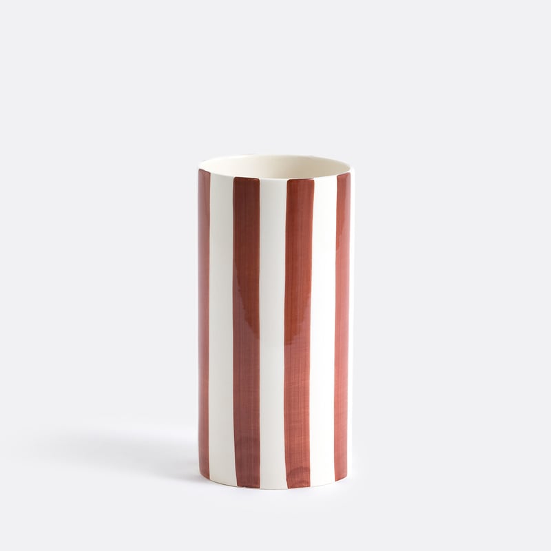 La Redoute Interieurs Vase Jaoma, Keramik Mit Streifenmuster, H. 25 Cm