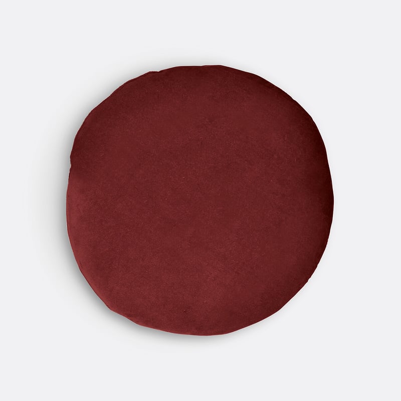 Stuhlkissen Velvet, Rund Mit Samtbezug