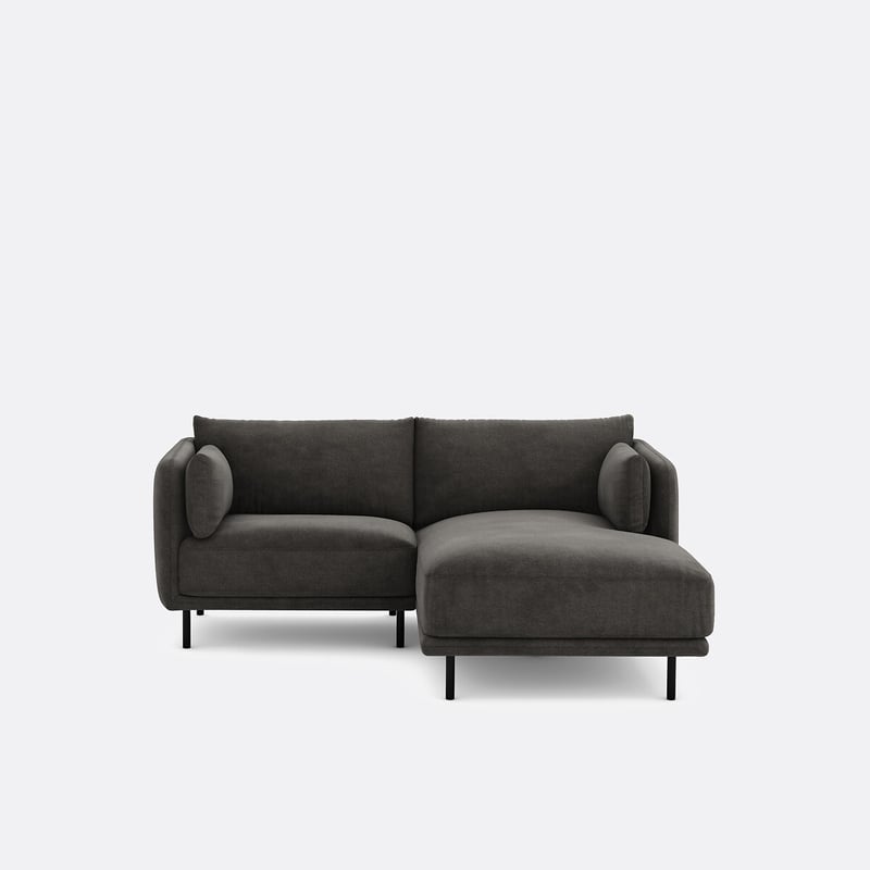 Ecksofa Victor, Rechts, 3-sitzer, Strukturgewebe