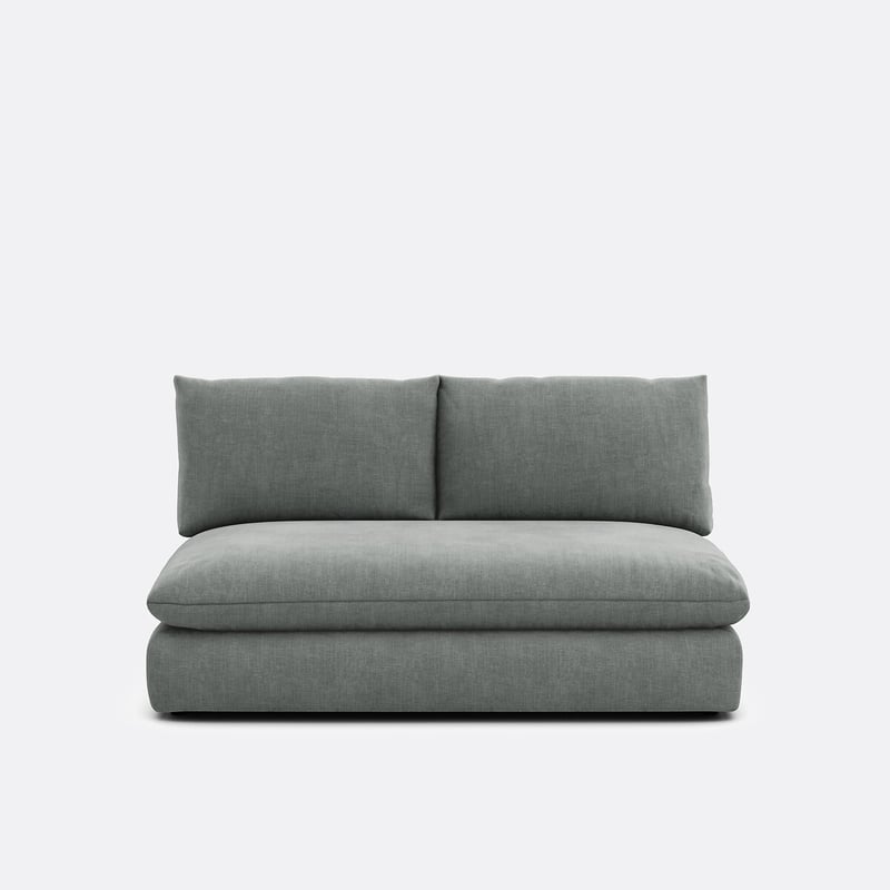 2-sitziges Bankelement Für Ein Modulares Sofa, In Strukturstoff, Malo