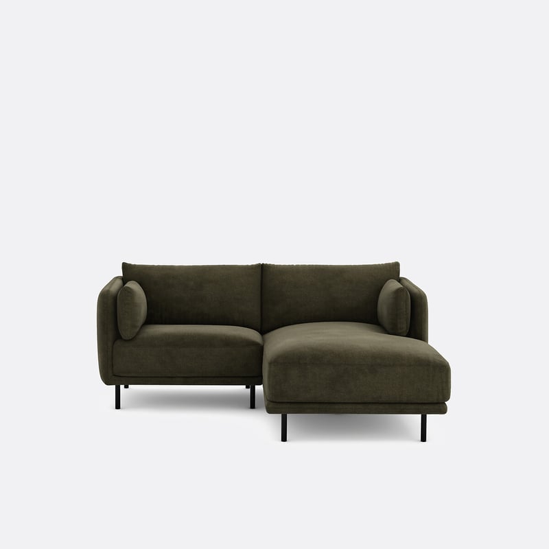 Ecksofa Victor, Rechts, 3-sitzer, Strukturgewebe