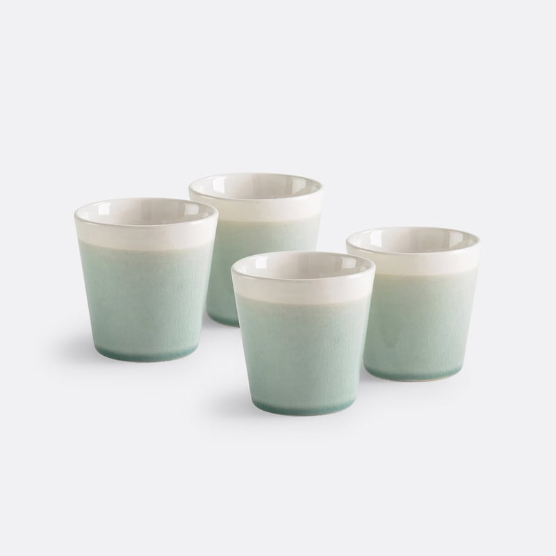 4er-set Tassen Gogain Mit Craquelé-glasur