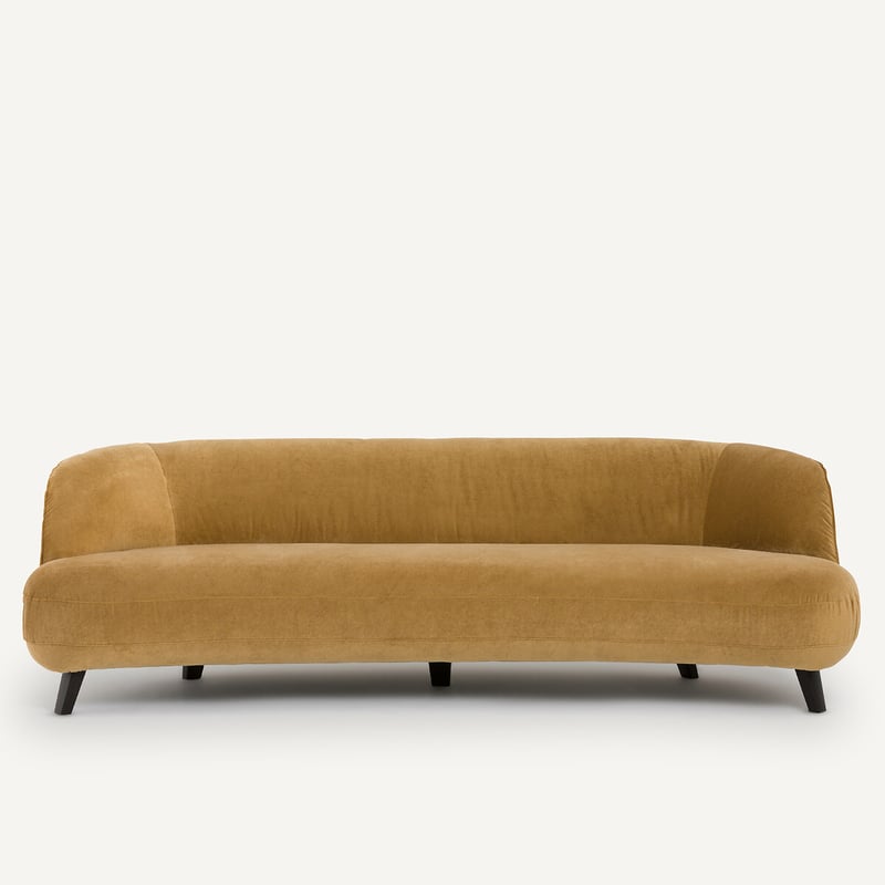 Am.pm X Emmanuel Gallina 5-sitzer-sofa Aus Leinenvelours, Rosebury, Design Emmanuel Gallina