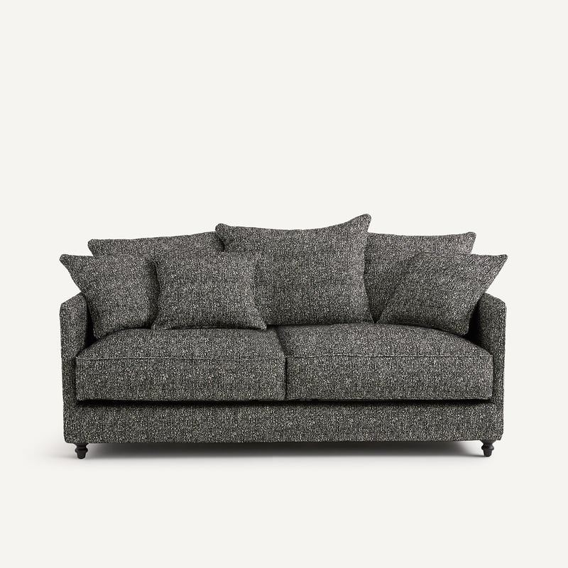 Am.pm Kompaktes Klappsofa, 3-sitzig, Bouclé, Lazare