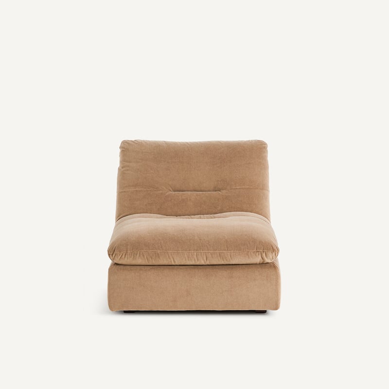 Am.pm Modularer Sessel Aus Stonewashed Velours, Giuliano