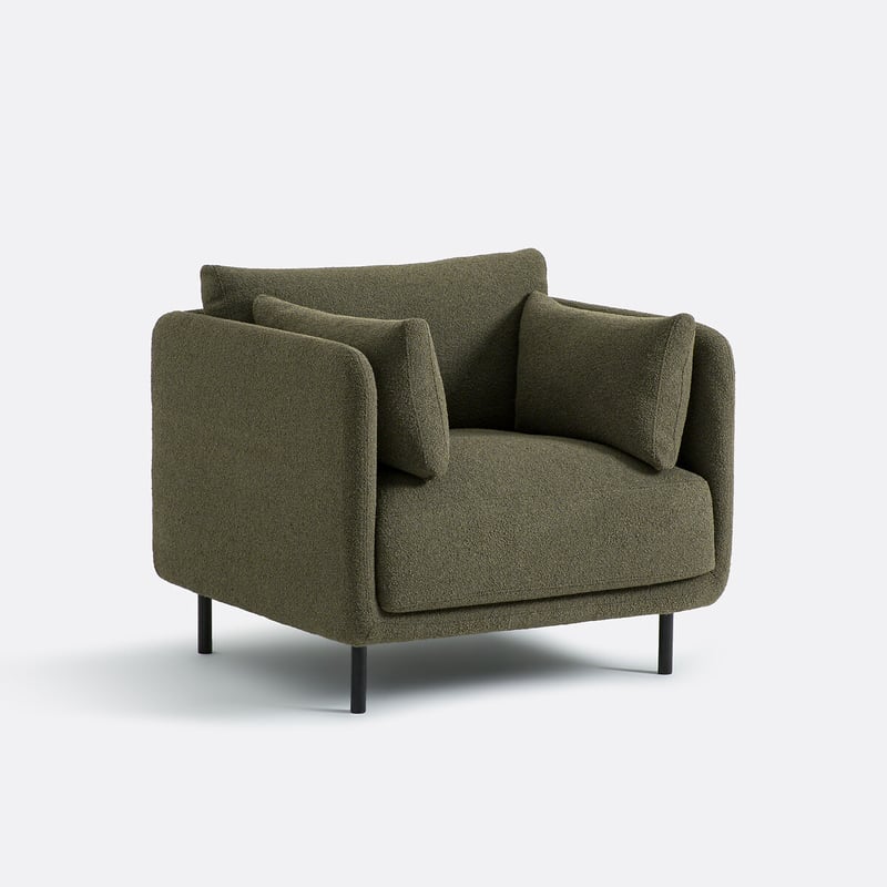 Sessel Victor Aus Feinem Bouclé