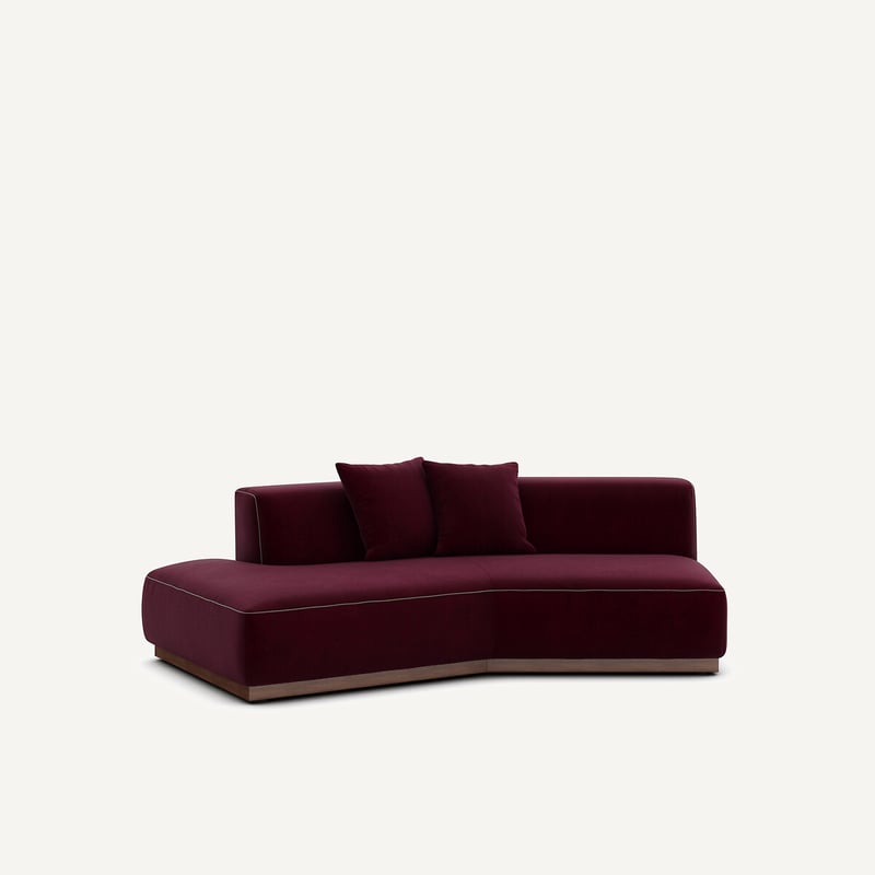Am.pm Halbes Sofa Links In Samt, Jacopo