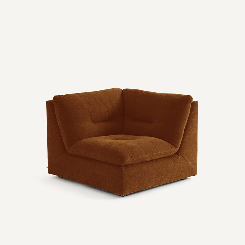 Am.pm Modularer 90°-winkel Aus Chenille-velours, Giuliano