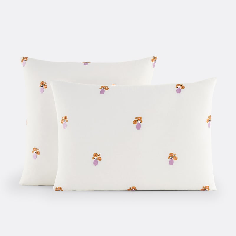 La Redoute Interieurs Kissenbezug Ariette Aus Baumwolle Im Vintage-stil, Bestickt