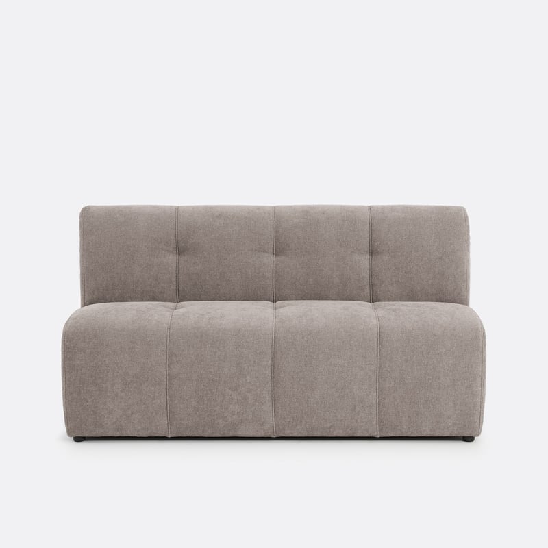 Modulares Tischbankelement, 3-sitzer, Aus Feiner Chenille, Aneta