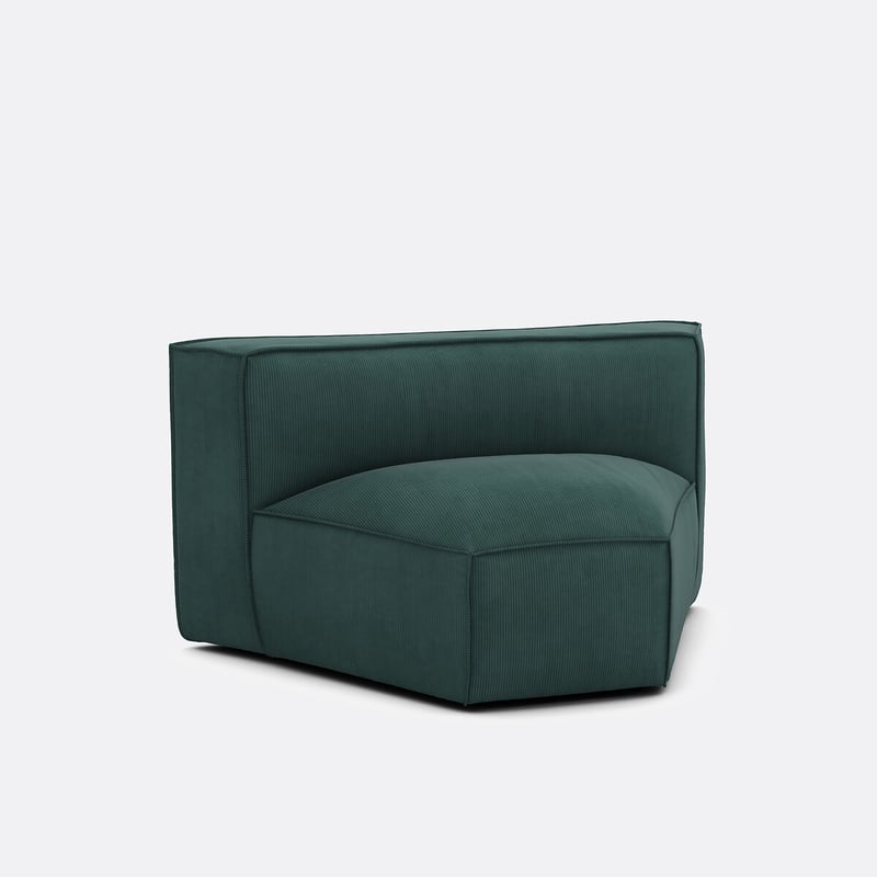 Offenes Eckelement Seven Für Modulares Sofa, Cordsamt