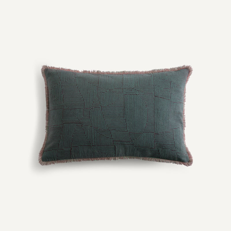 Am.pm Bestickter Kissenbezug Sorine Aus Leinen Und Baumwolle