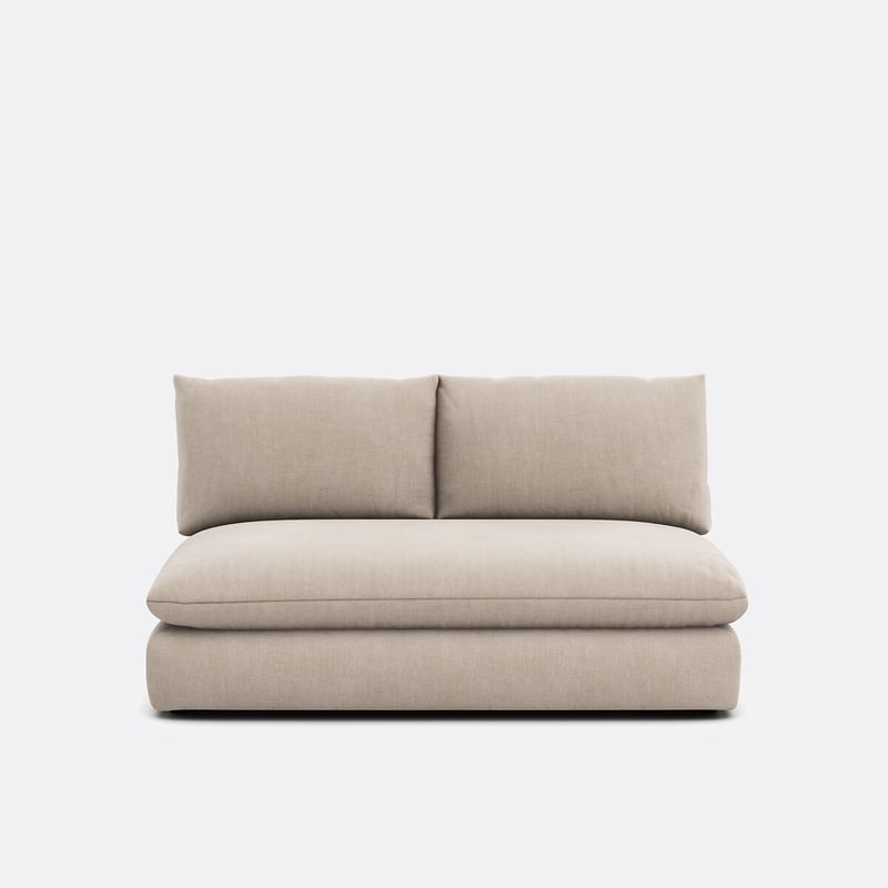 2-sitziges Bankelement Für Ein Modulares Sofa, In Strukturstoff, Malo