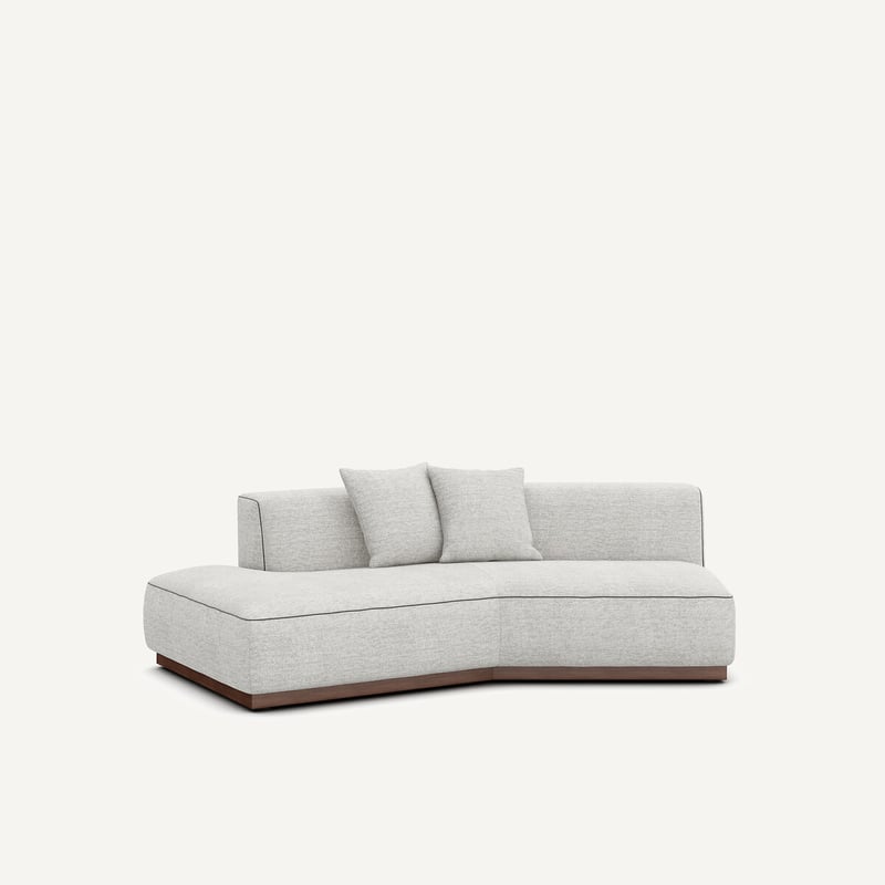 Am.pm Halbes Sofa Links Aus Jaspé-stoff, Jacopo