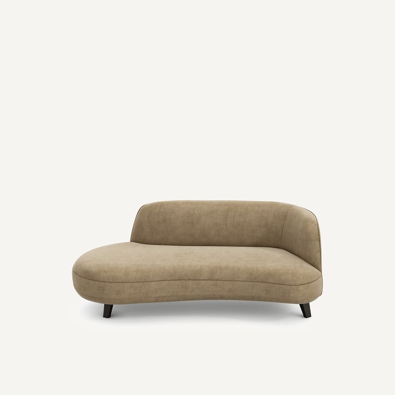 Emmanuel Gallina X Am.pm Sofa Dormeuse Stonewashed Velours, Rosebury, Design Emmanuel Gallina