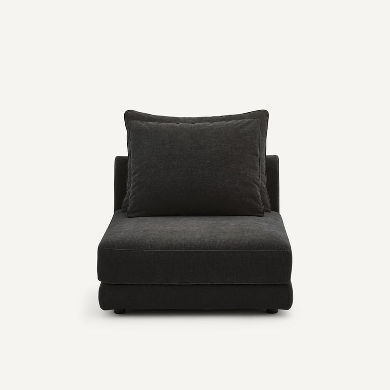 Am.pm Modularer Sessel Aus Chenille-samt, Tiberio