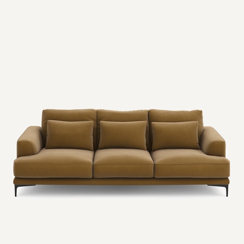 Am.pm 4-sitzer-sofa Marsile, Leinensamt