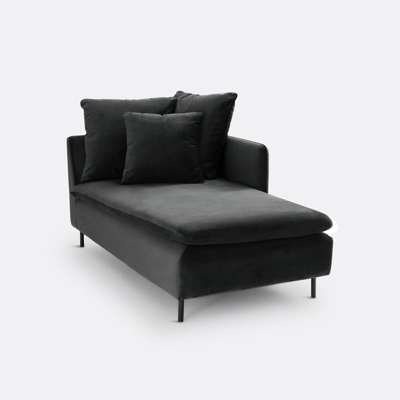 Récamierenmodul Ivete, Samt, 158 Cm
