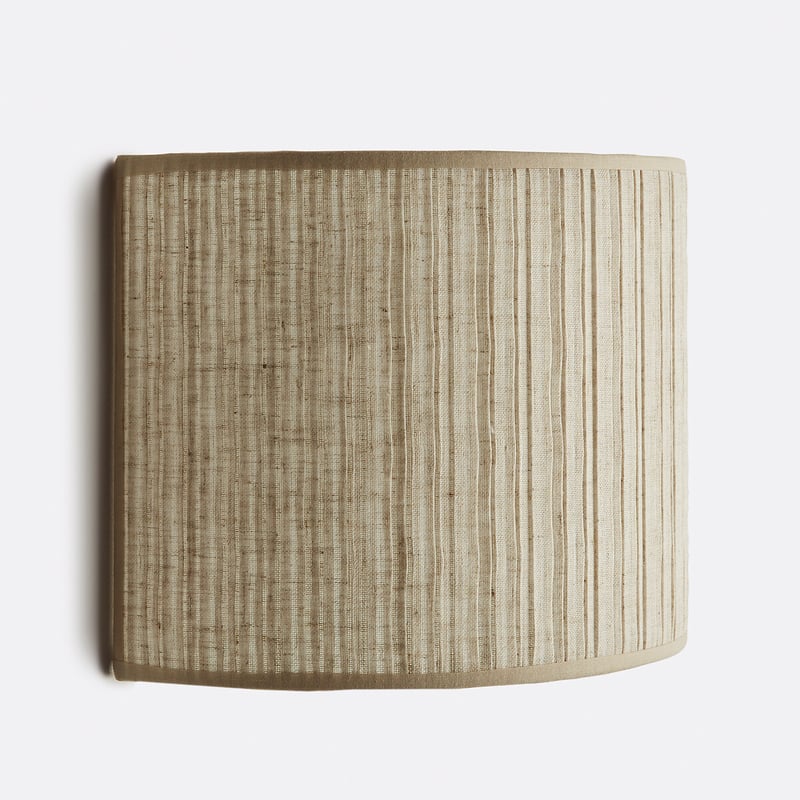 Wandleuchte Aus Plissiertem Leinen H18 Cm, Jakoma