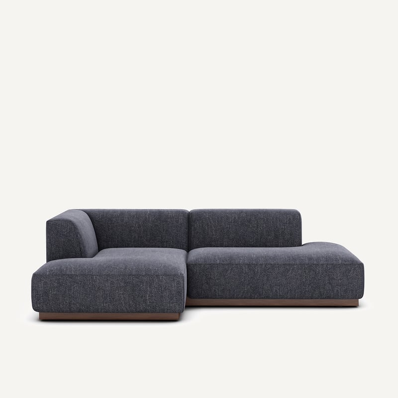 Am.pm Ecksofa Jacopo Mit Ecke Links, Meliertes Gewebe