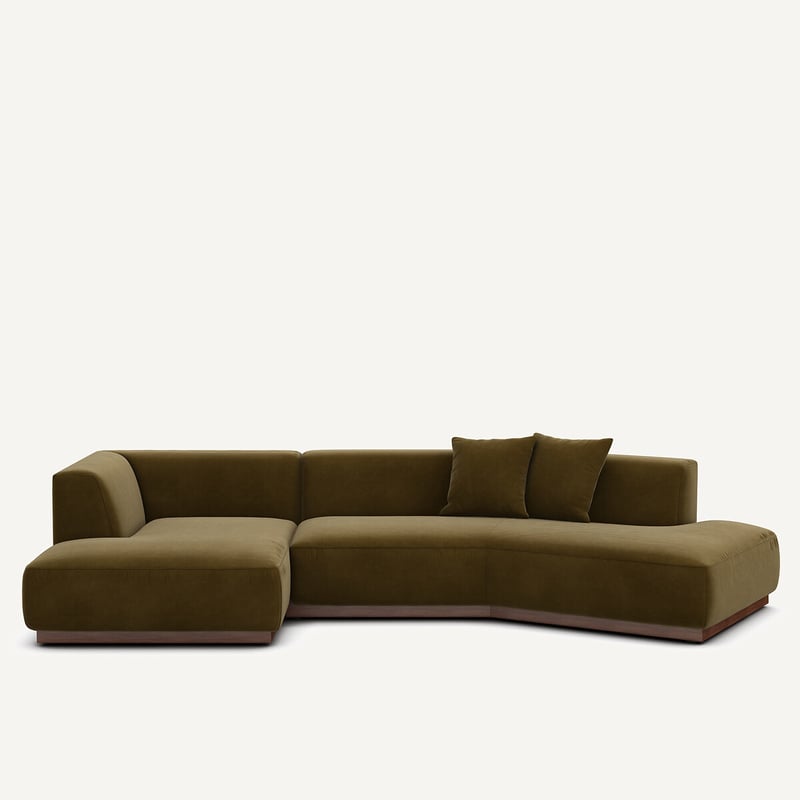 Am.pm Offenes Ecksofa Jacopo Mit Ecke Links, Samt