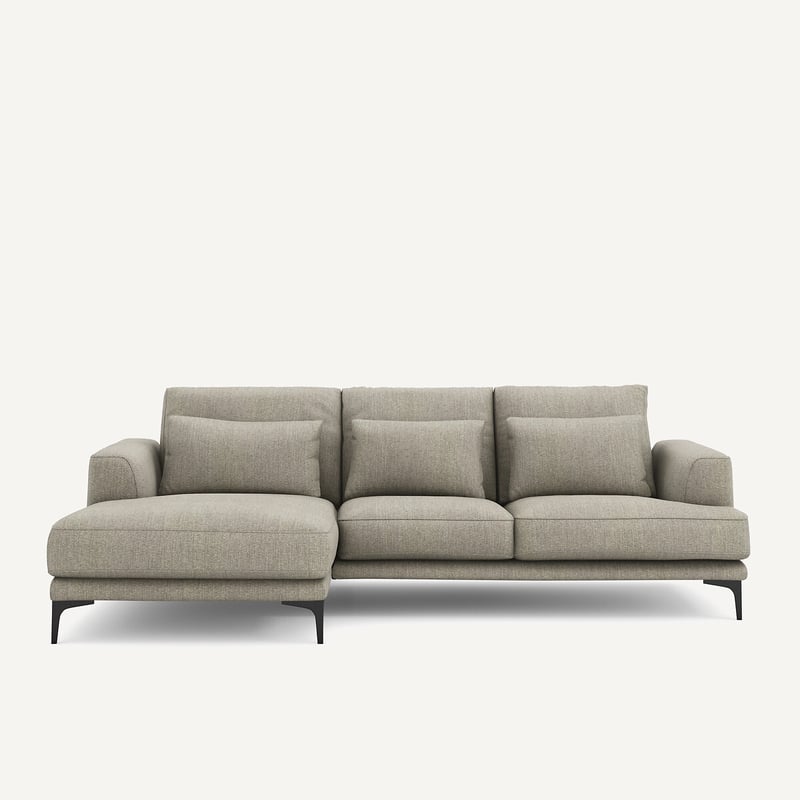 Am.pm Ecksofa Marsile Mit Ecke Links, Tweed-optik