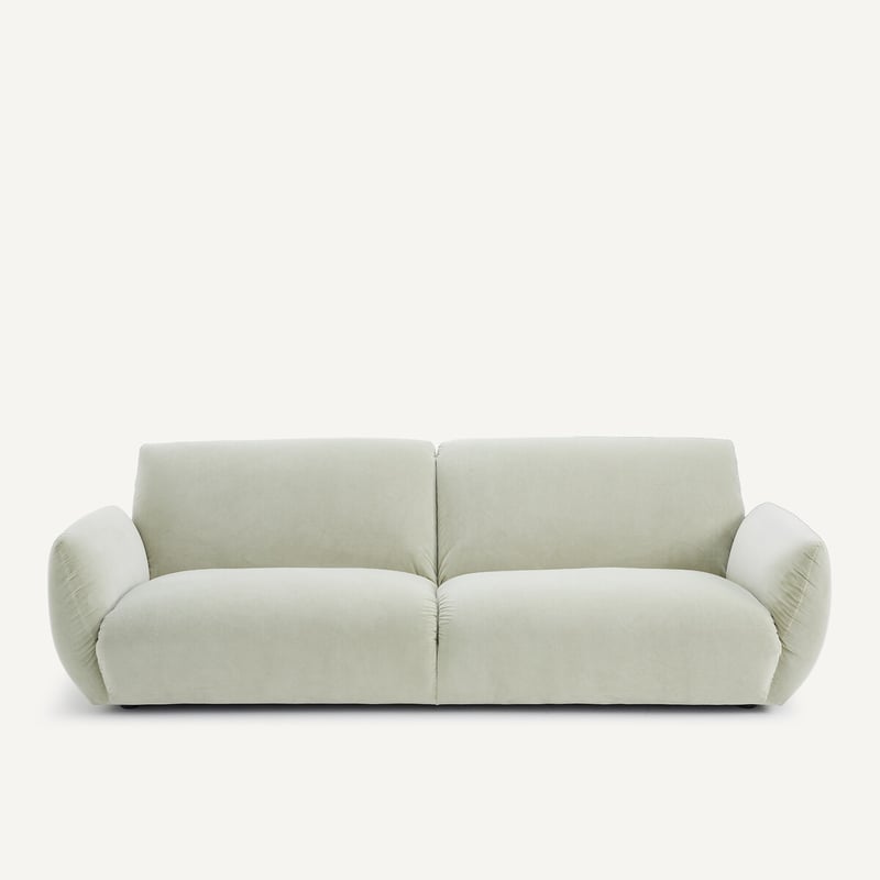 Am.pm Sofa Aus Stonewashed Velours, Spogano