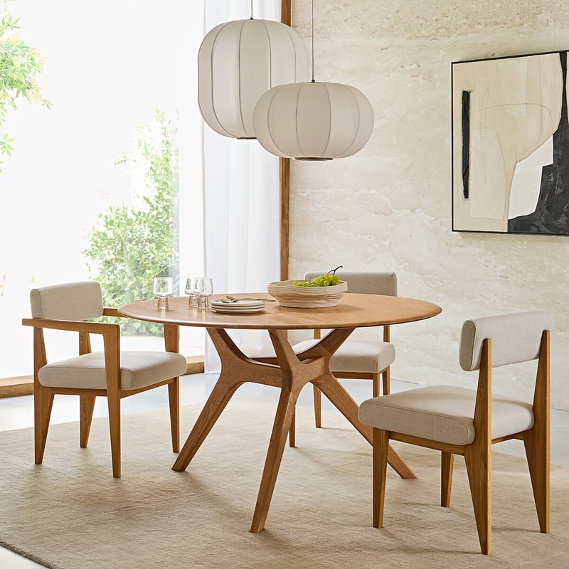 Am.pm Runder Tisch Aus Massiver Eiche Ø130 Cm, Maricielo