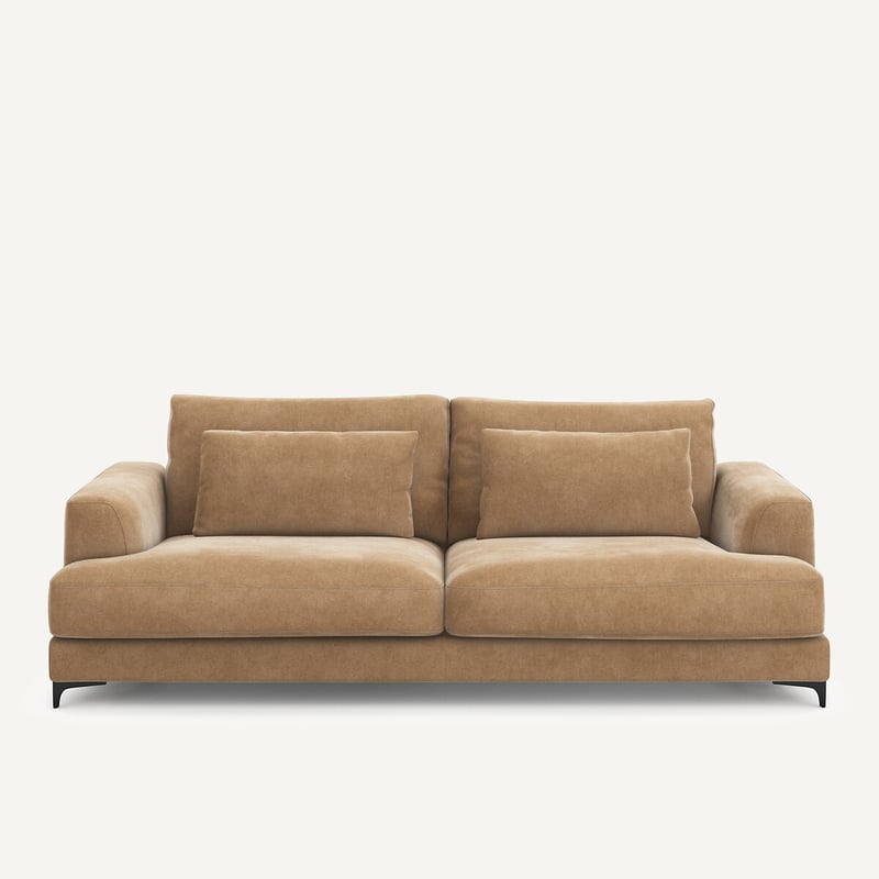 Am.pm 4-sitzer-schlafsofa Marsile, Samt Stonewashed
