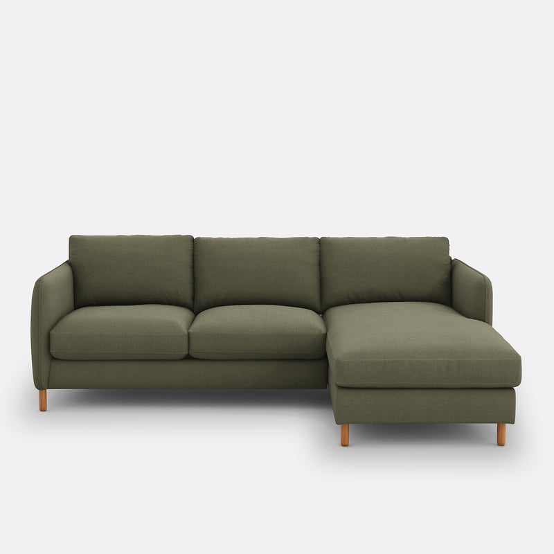 Ecksofa Loméo, Rechtwinklig, Mit Schlaffunktion, 4-sitzer, Aus Polyester